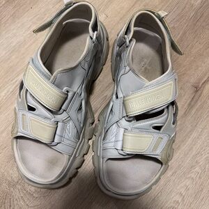 Balenciaga Men's Sandals - Light Gray